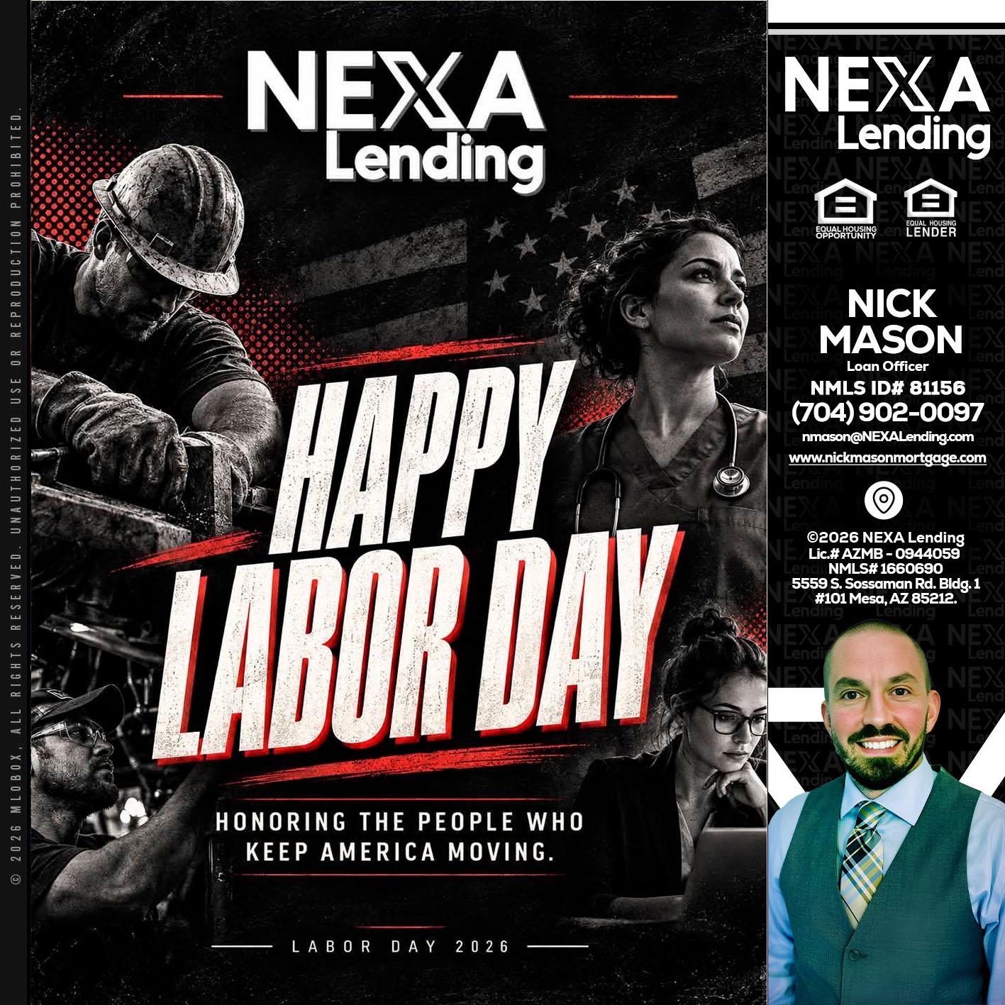 LABOR DAY - Nick Mason -Loan Officer