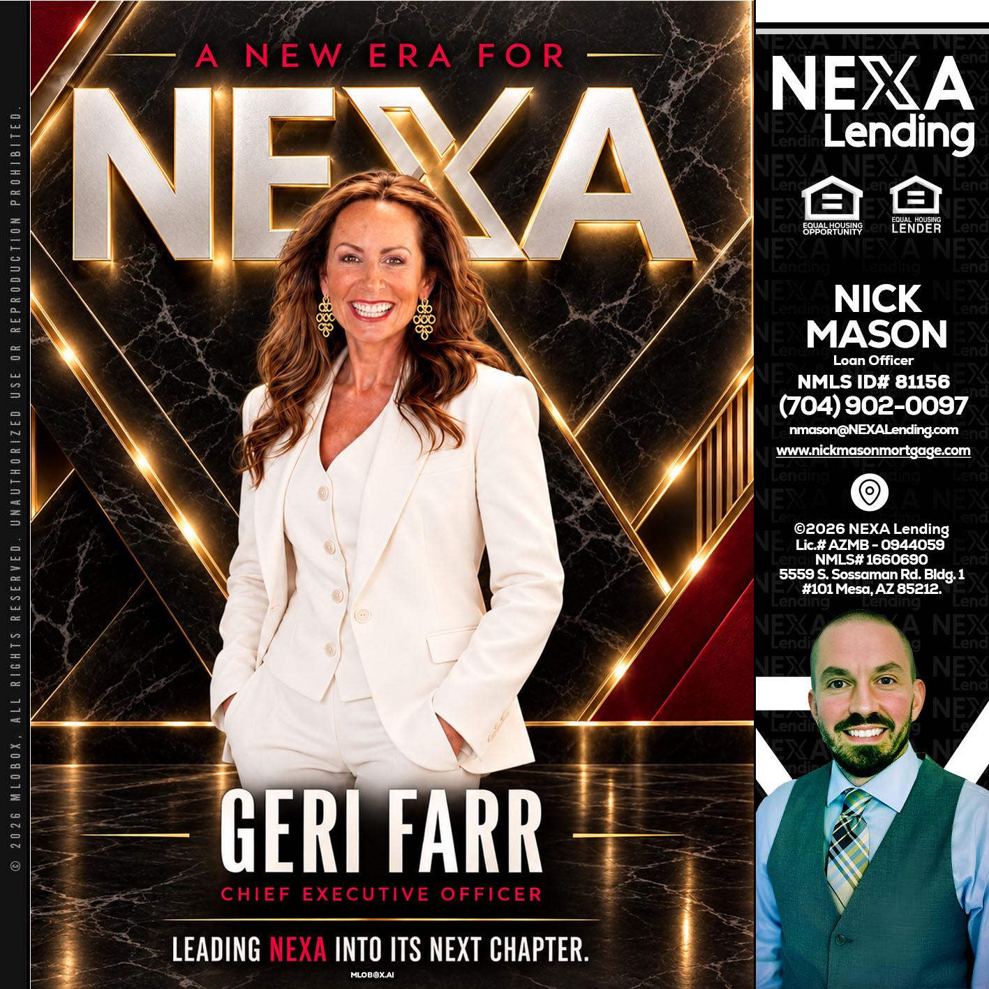 GERI FARR - Nick Mason -Loan Officer