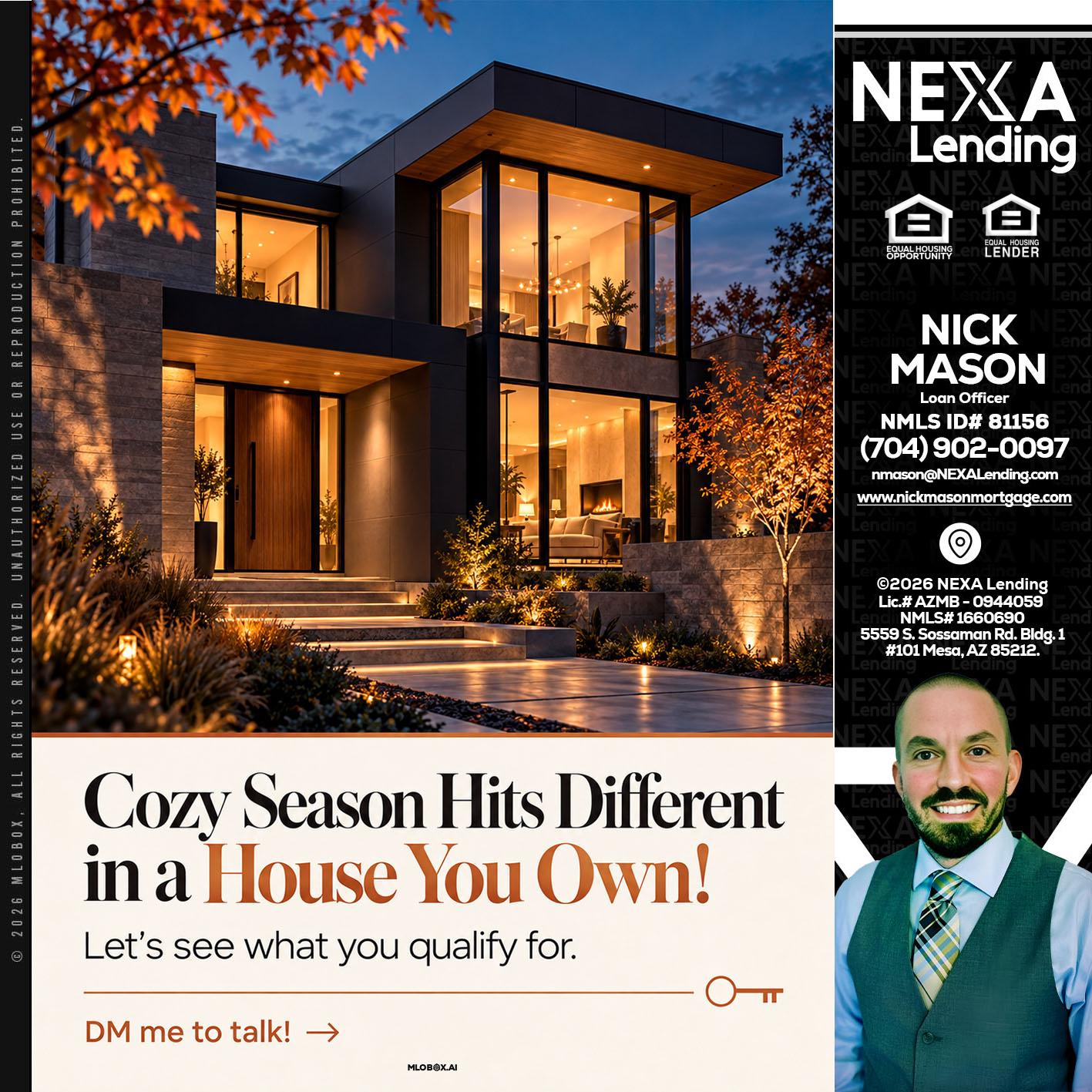 COZY SEASON - Nick Mason -Loan Officer