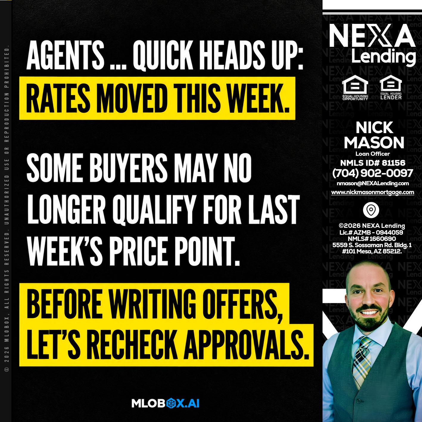 AGENTS QUICK - Nick Mason -Loan Officer