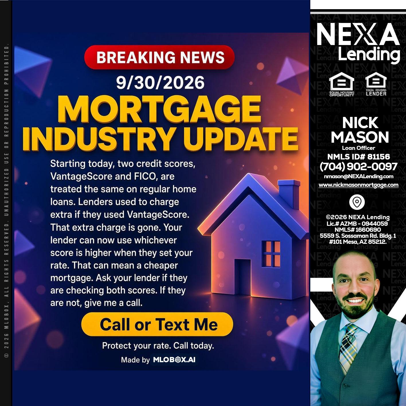 BREAKING NEWS - Nick Mason -Loan Officer