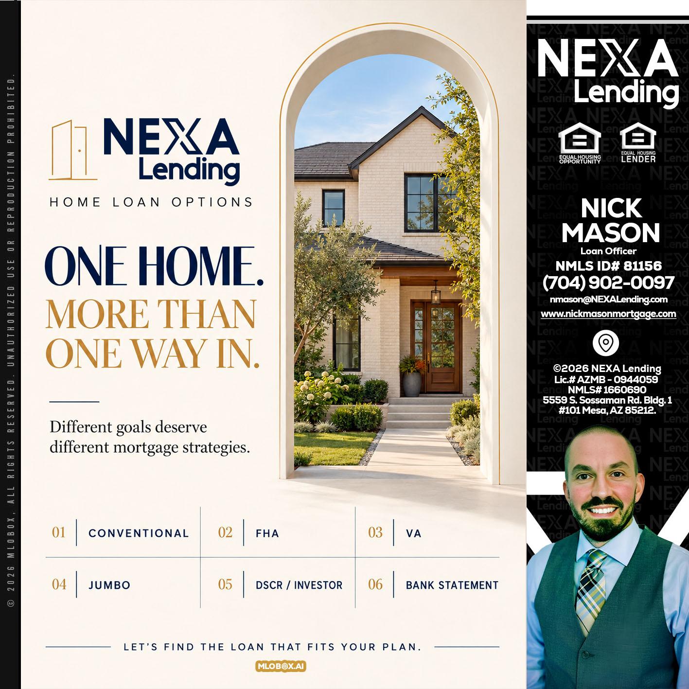 ONE HOME - Nick Mason -Loan Officer