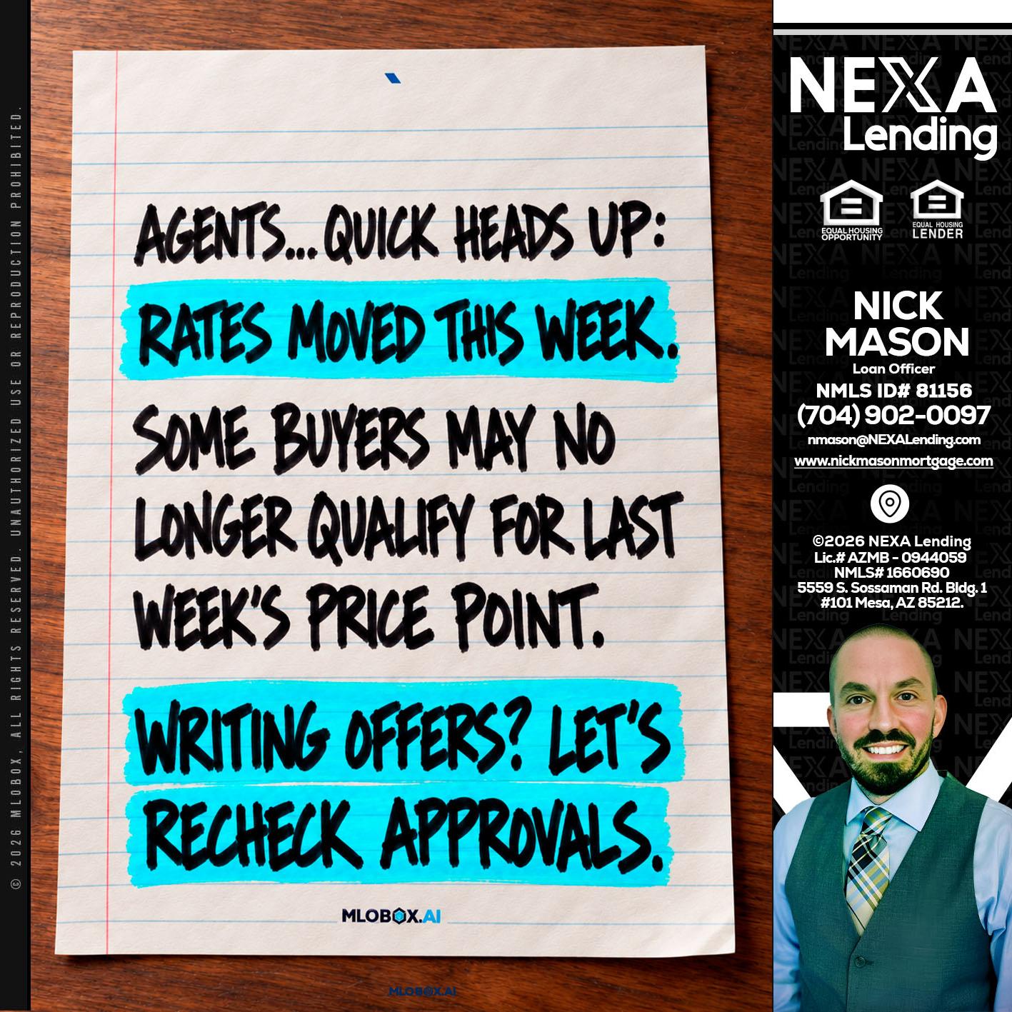 AGENTS - Nick Mason -Loan Officer