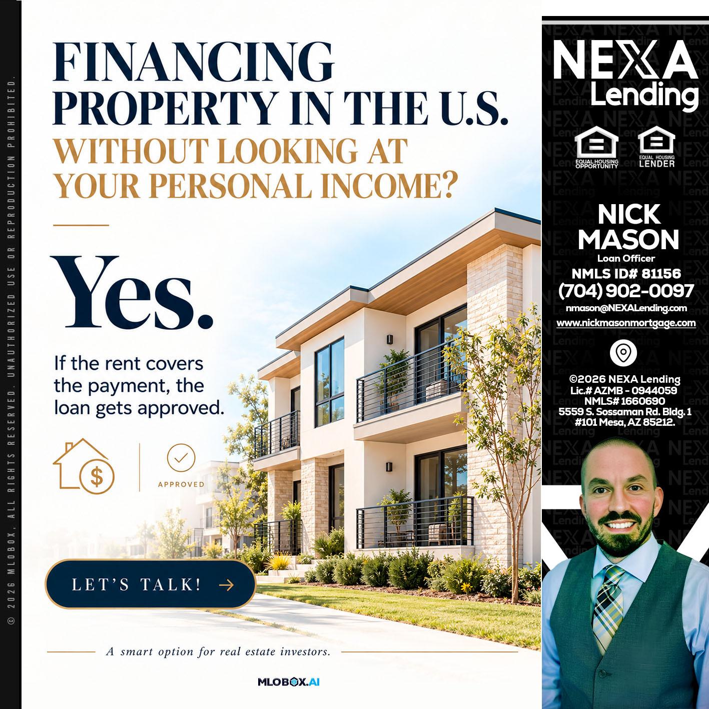 FINANCING - Nick Mason -Loan Officer