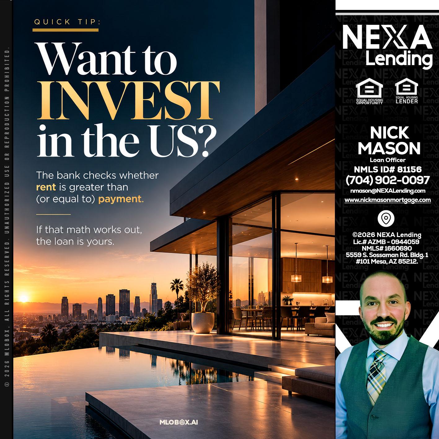 QUICK TIP - Nick Mason -Loan Officer